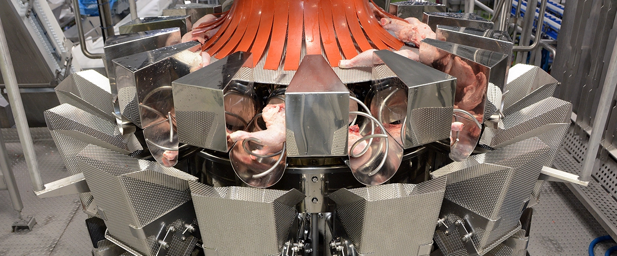 Integrated Line Solution for Weighing and Packing Poultry