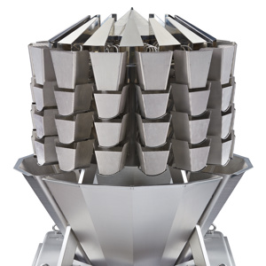 Screwfeeder Multihead Weigher for handling sticky and bulky products at high-speed